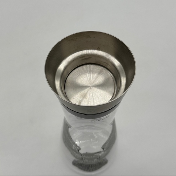 Harley Davidson Eagle & Shield Glass Cocktail Mixer/Hand Blown Glass With Glass - Picture 7 of 13